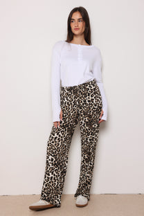 מכנסי סיינה מנומרים