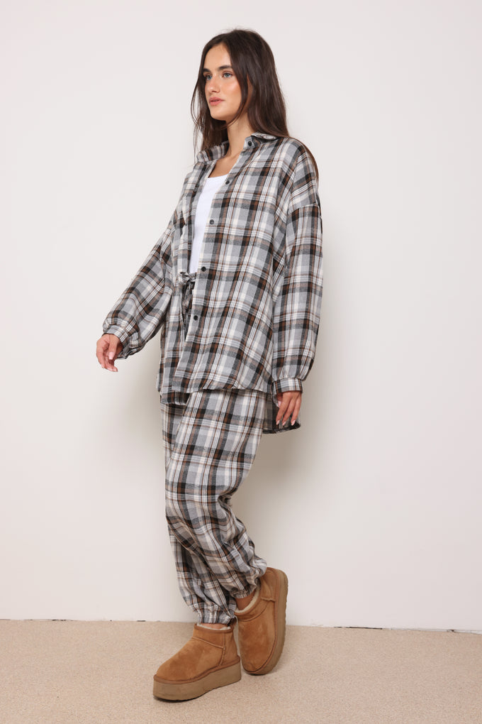 חולצה מכופתרת אדיסון משבצות