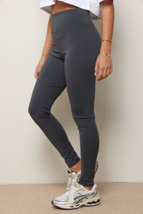 טייץ ספורט פוליאמיד | אפור פלדה