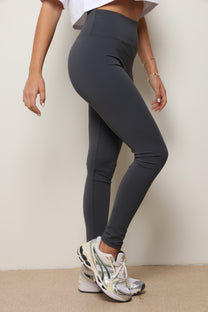 טייץ ספורט פוליאמיד | אפור פלדה