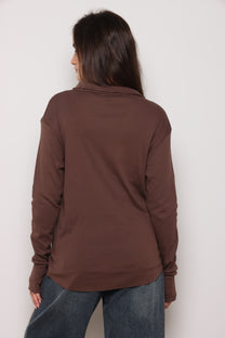 חולצת פיינריב מכופתרת גזורה