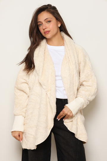 פונצ'ו כירבולית מנג'ט | שמנת