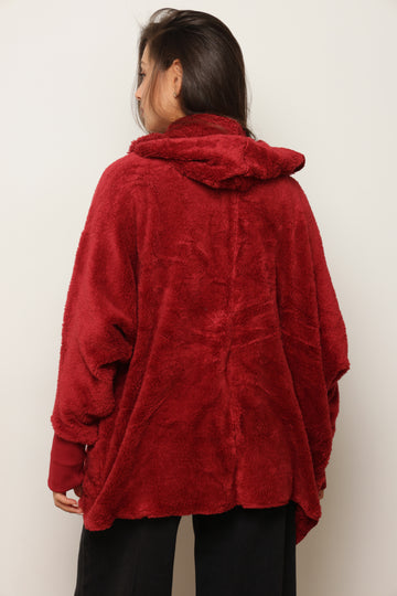 פונצ'ו כירבולית מנג'ט | בורדו