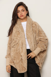 פונצ'ו כירבולית מנג'ט | כאמל