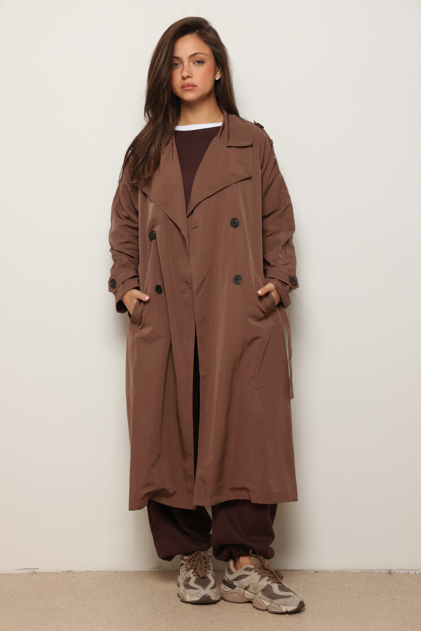 מעיל טרנץ׳ קנבס