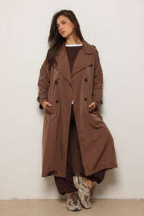 מעיל טרנץ׳ קנבס