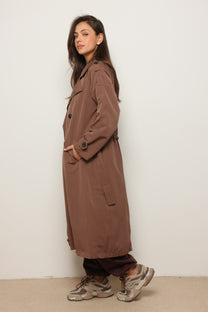 מעיל טרנץ׳ קנבס