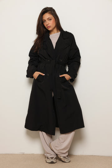 מעיל טרנץ׳ קנבס