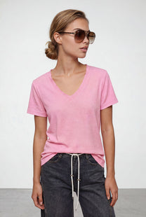 חולצת וי גזור ריב סלאב