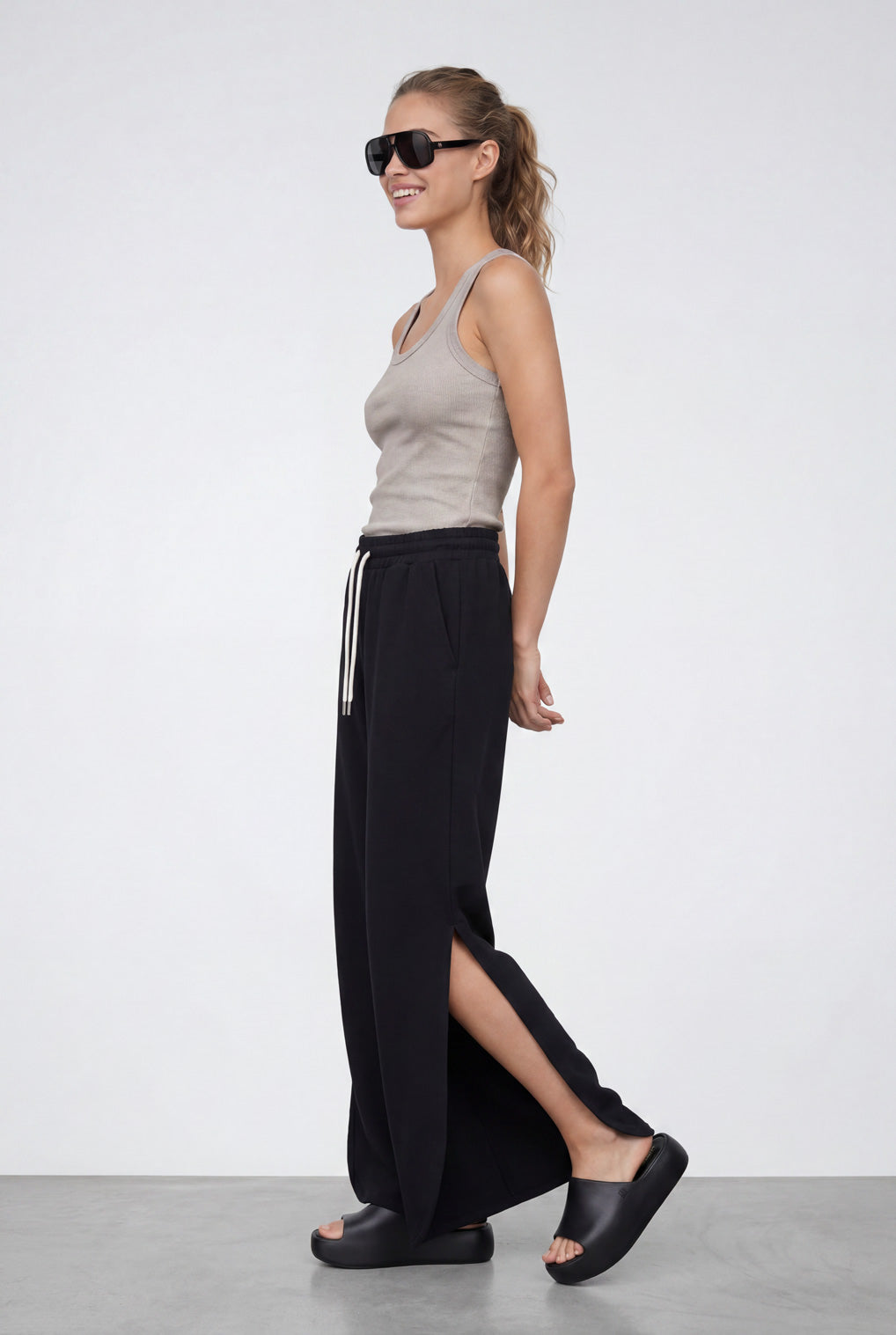 מכנסי בלון שסע