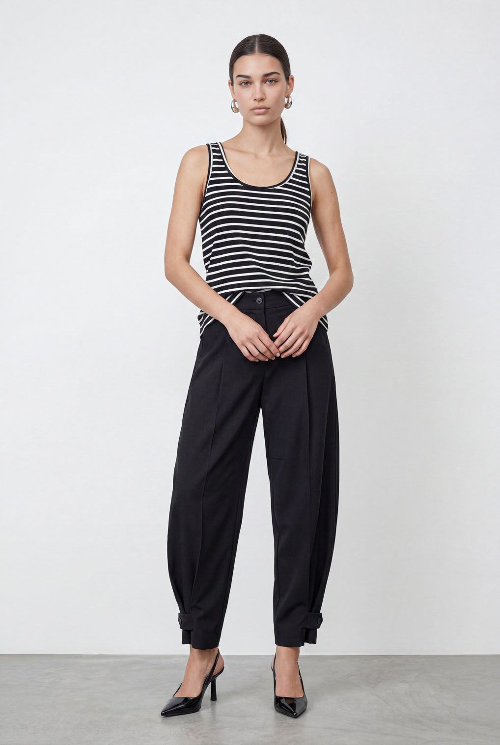 מכנסי אריג בלון אלגנט