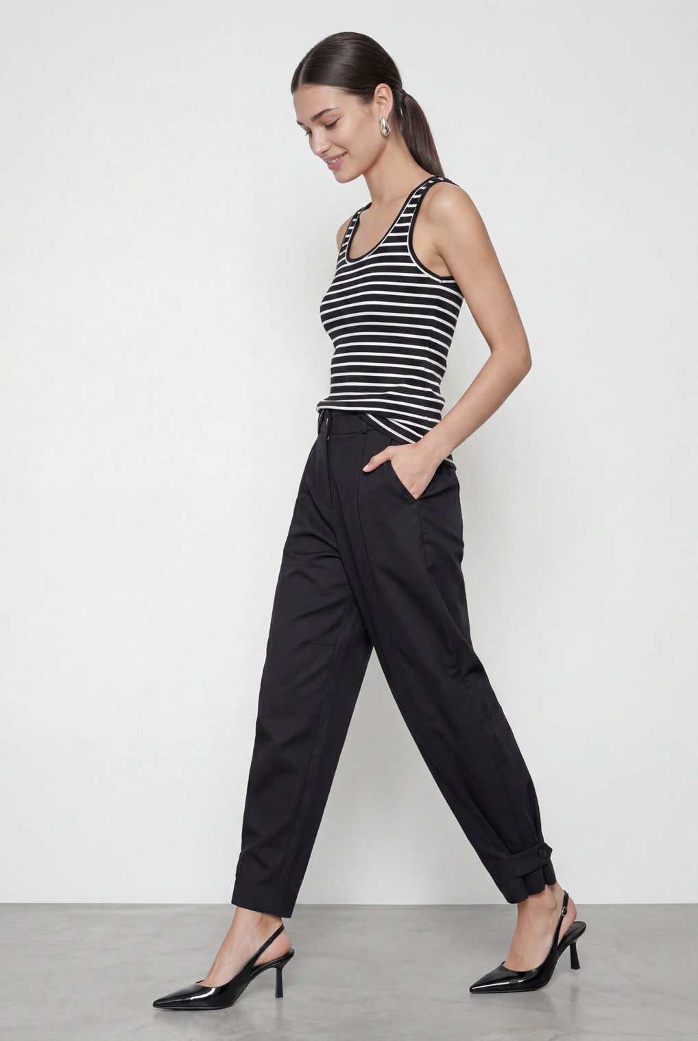 מכנסי אריג בלון אלגנט