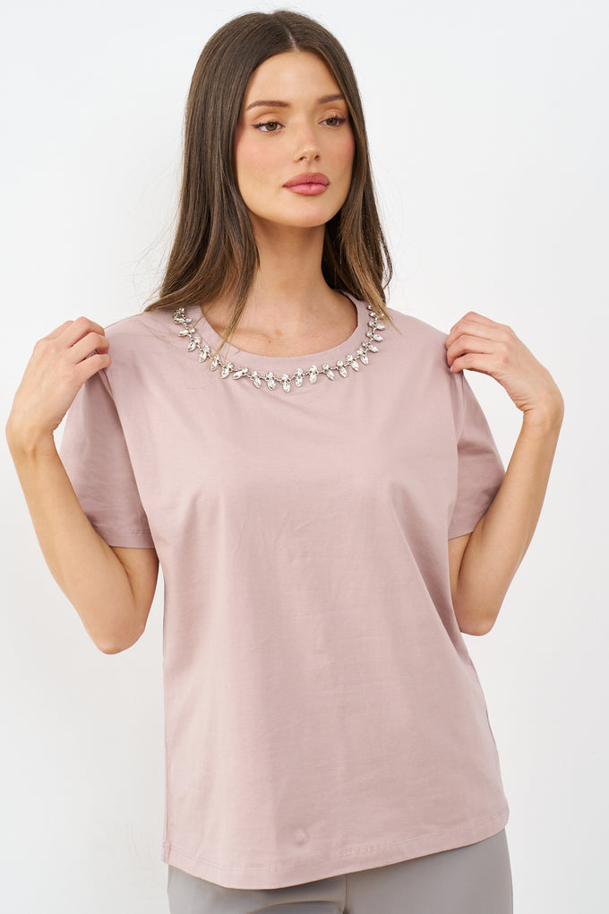 חולצת אביגיל שרשרת יהלומים