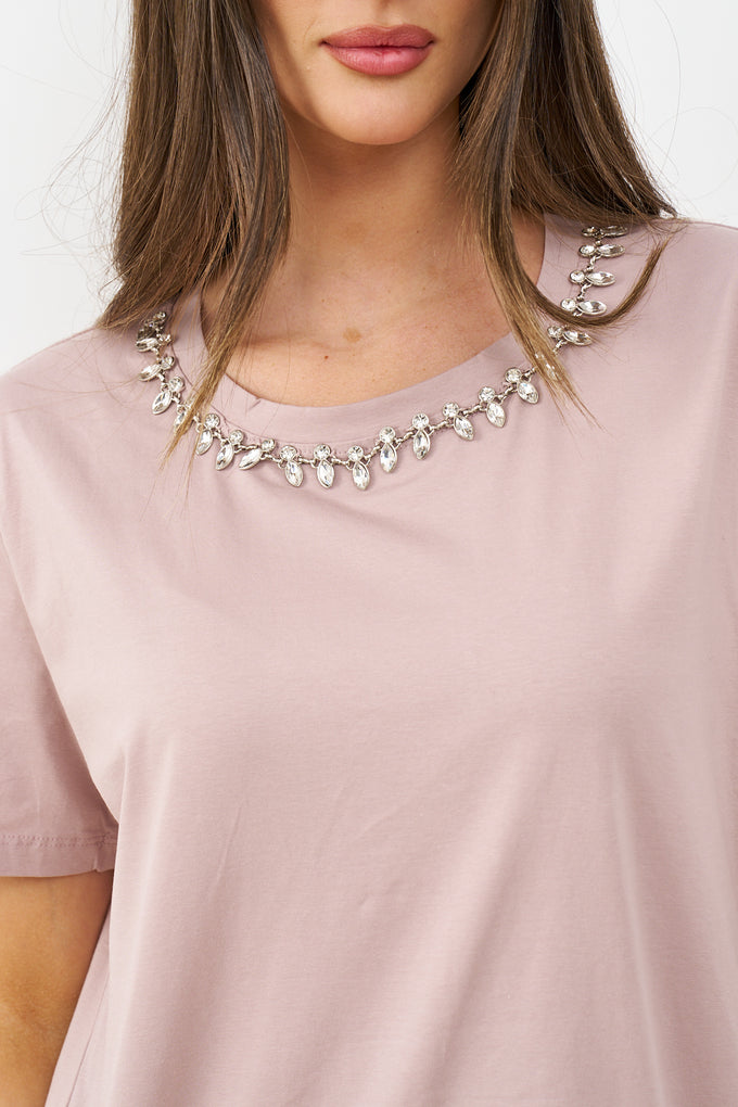 חולצת אביגיל שרשרת יהלומים