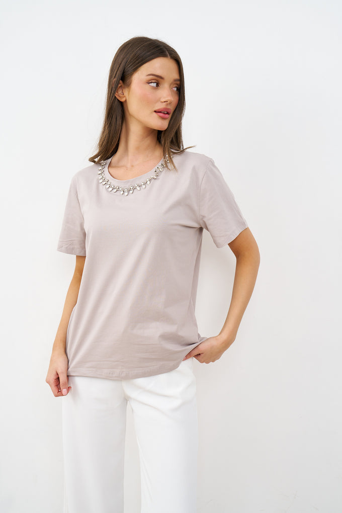 חולצת אביגיל שרשרת יהלומים