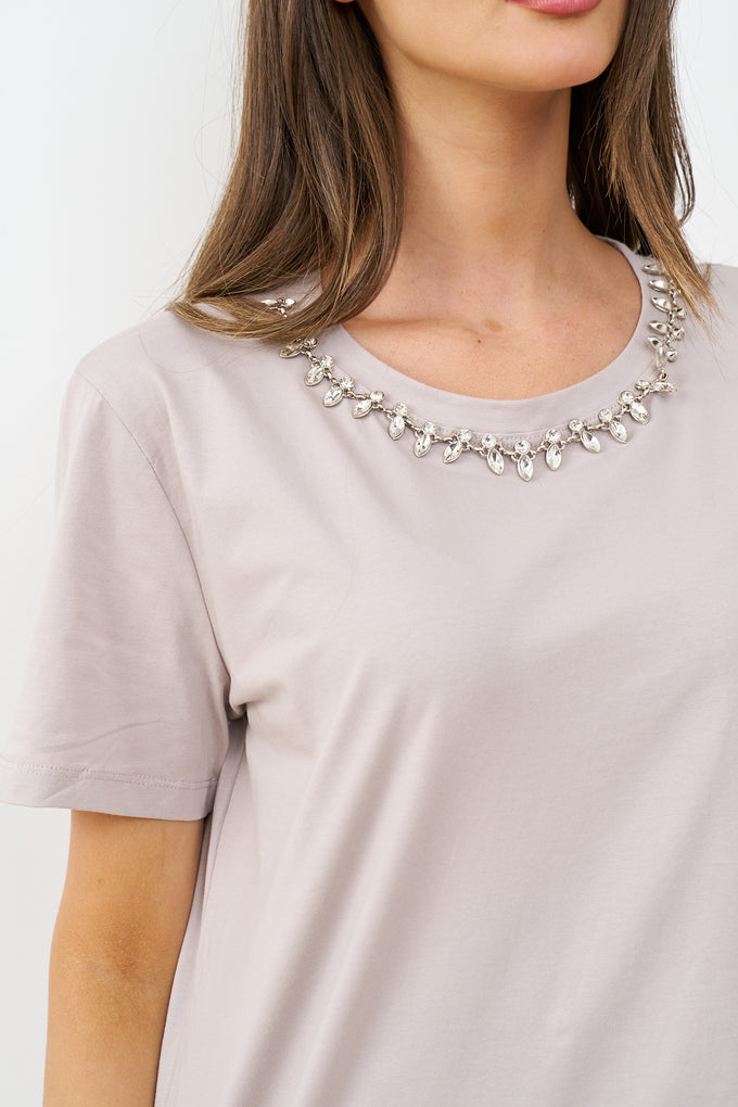 חולצת אביגיל שרשרת יהלומים