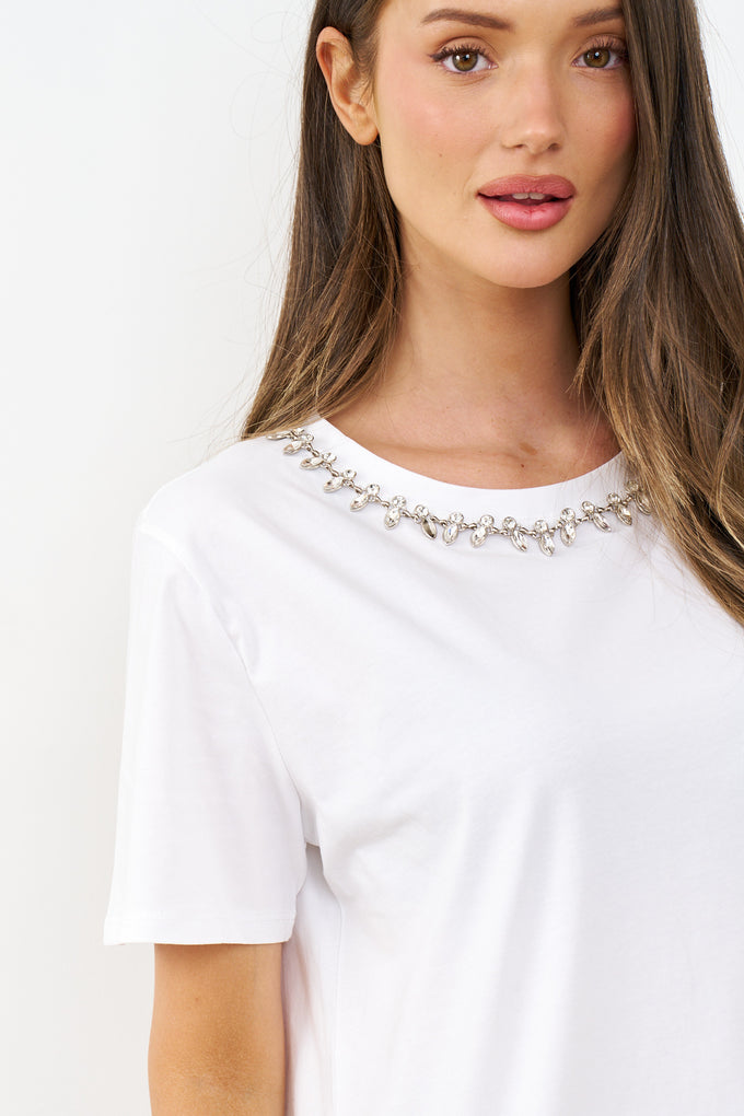 חולצת אביגיל שרשרת יהלומים