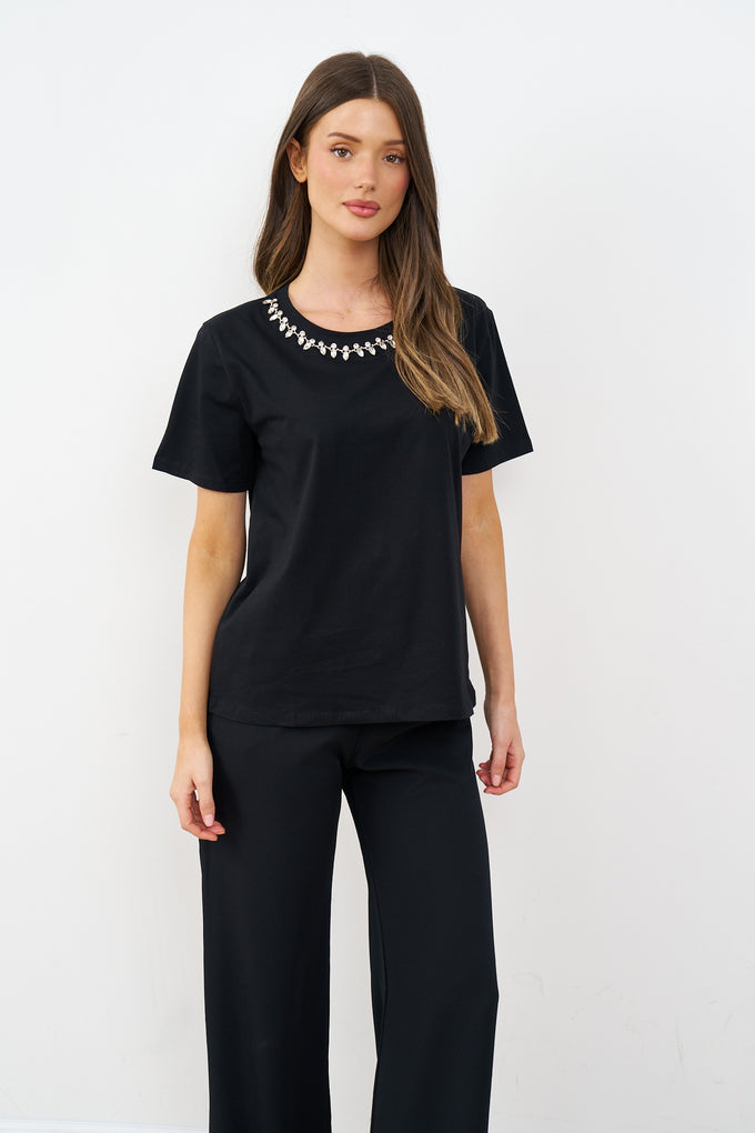 חולצת אביגיל שרשרת יהלומים