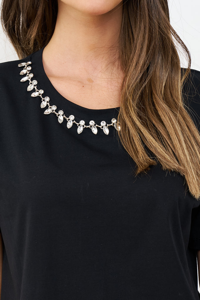 חולצת אביגיל שרשרת יהלומים