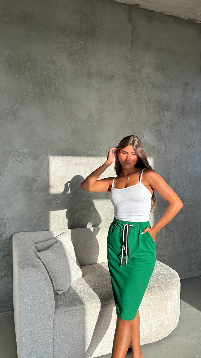 חצאית כיסים שרוך